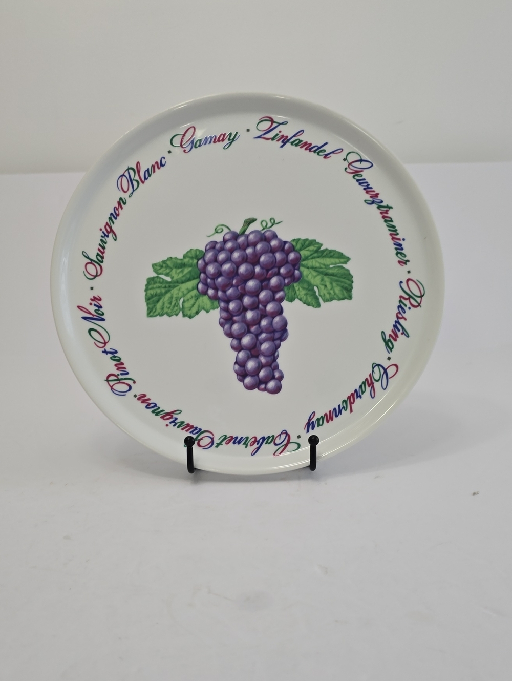 Vintage Dept 56 Vineyard Cheese Platter Tray By Cheryl Johnson Japan